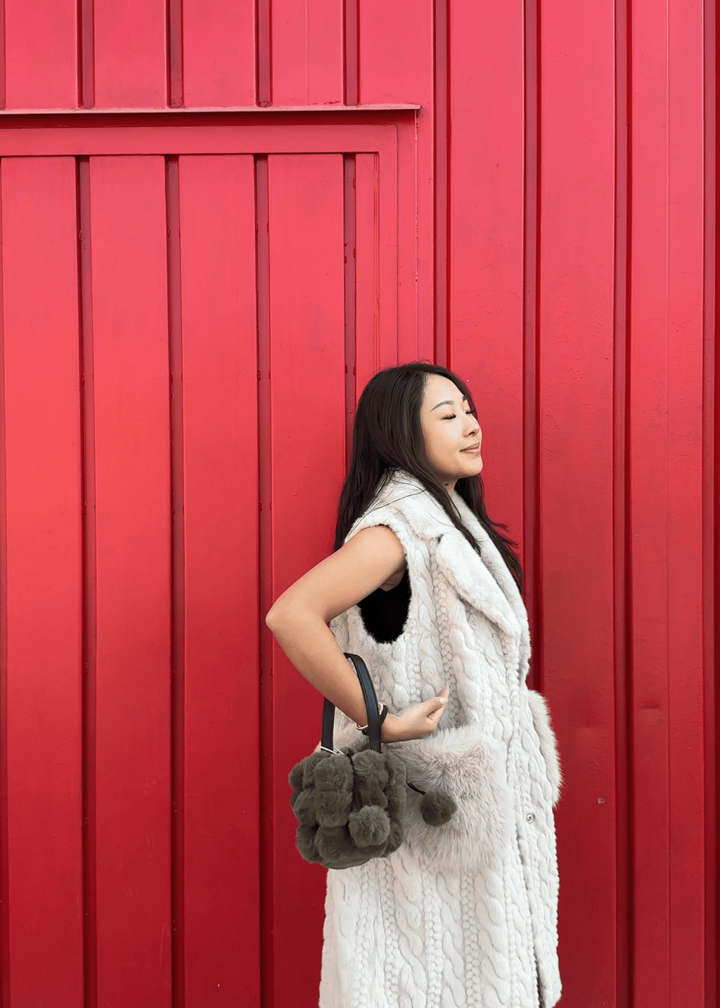 Borsa Pompon Ecopelliccia – Soft Glam