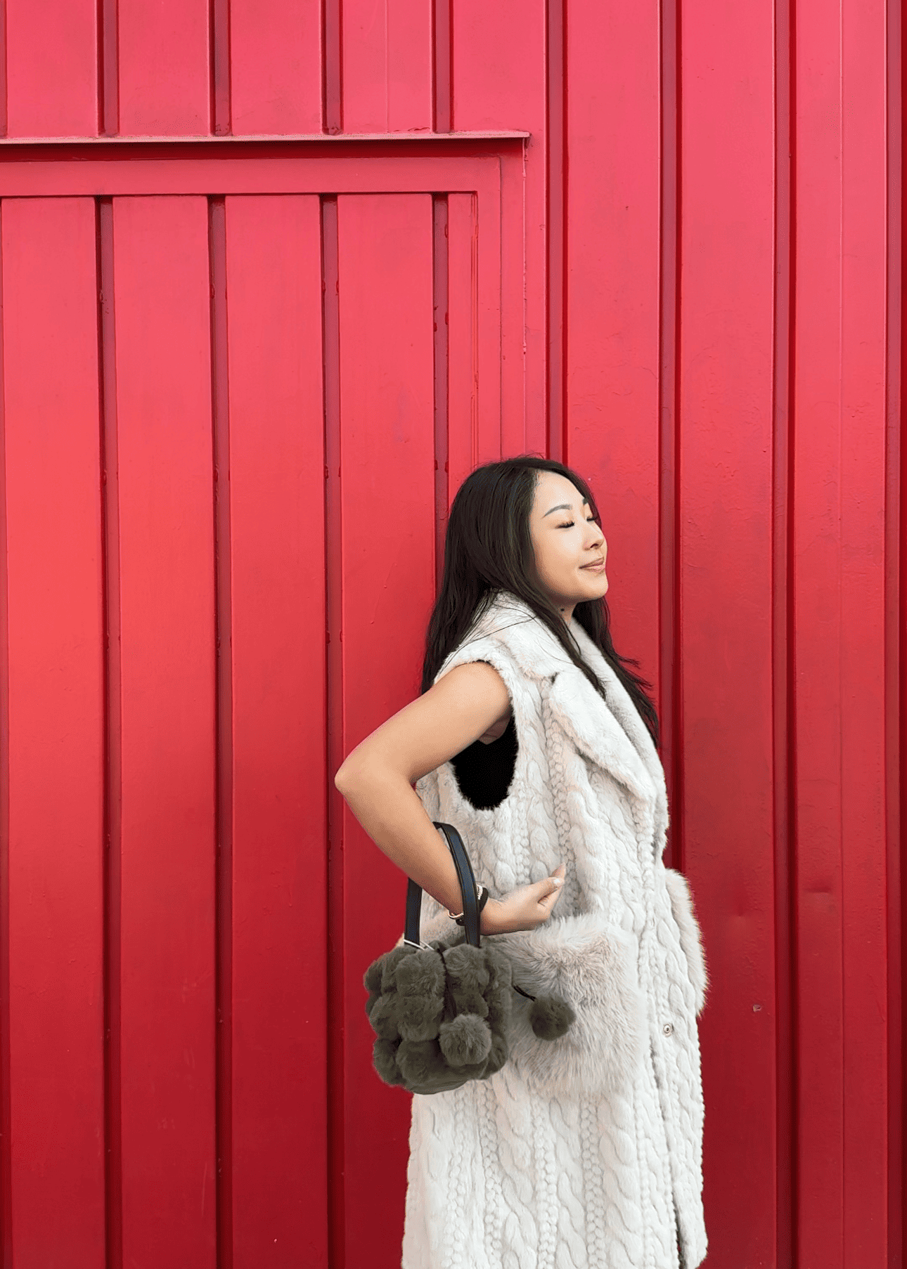Borsa Pompon Ecopelliccia – Soft Glam
