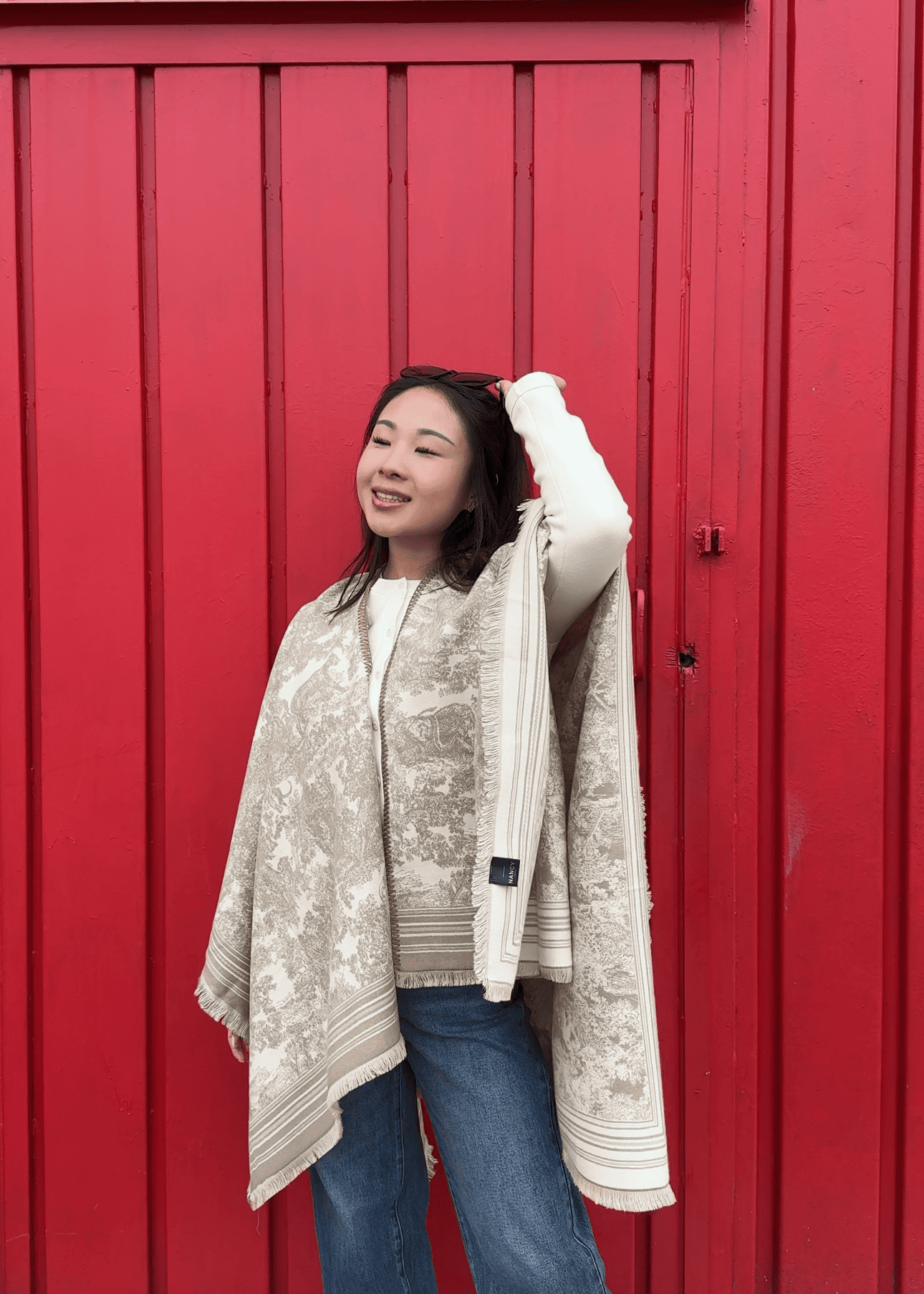 Coprispalle disegno dipinto “Animal”